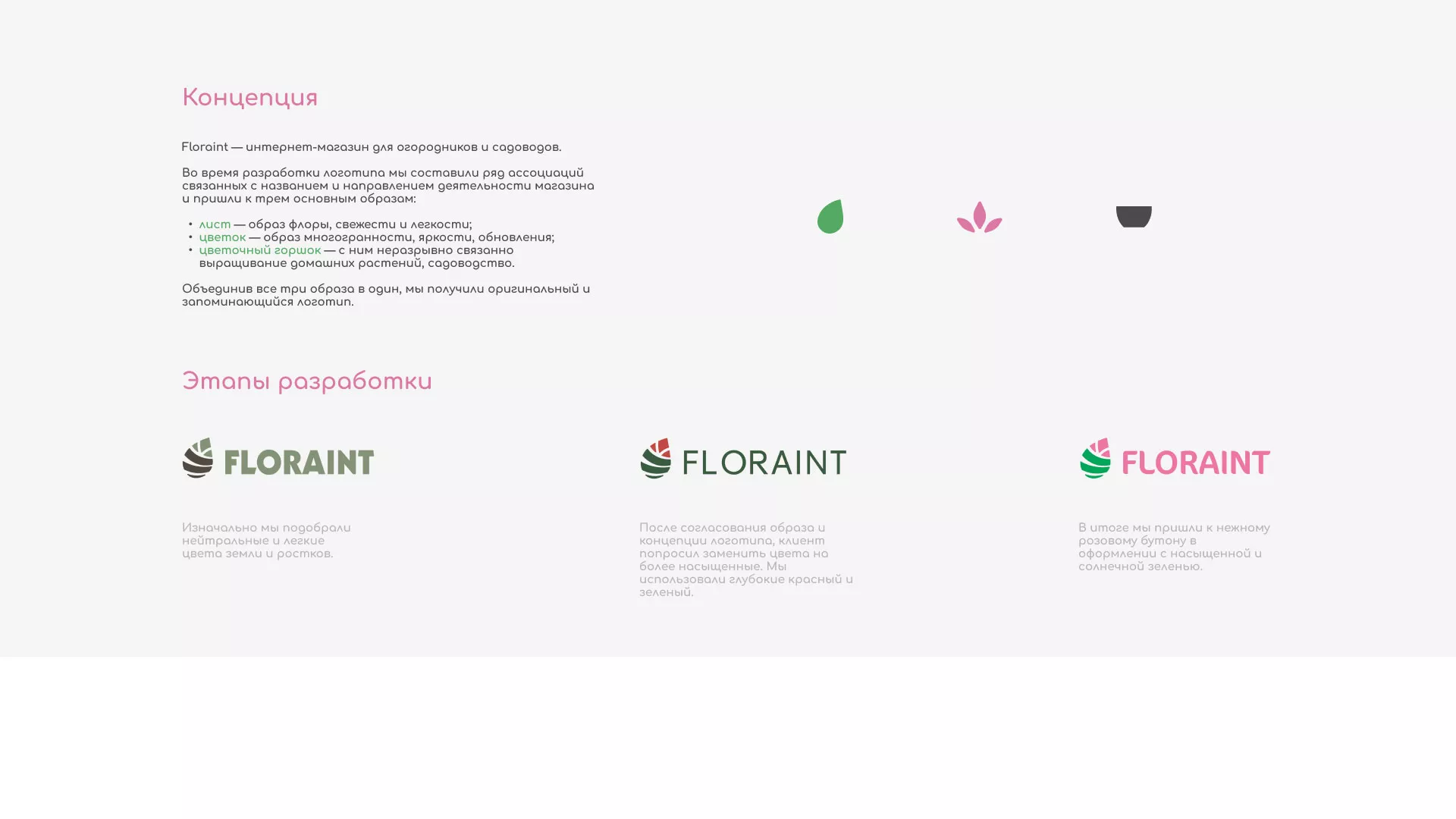 Создание логотипа и интернет-магазина «FLORAINT» в Добрянке