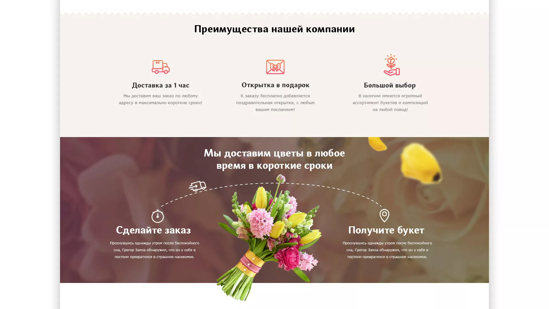Создание интернет-магазина «Букет-онлайн» по цветам в Добрянке