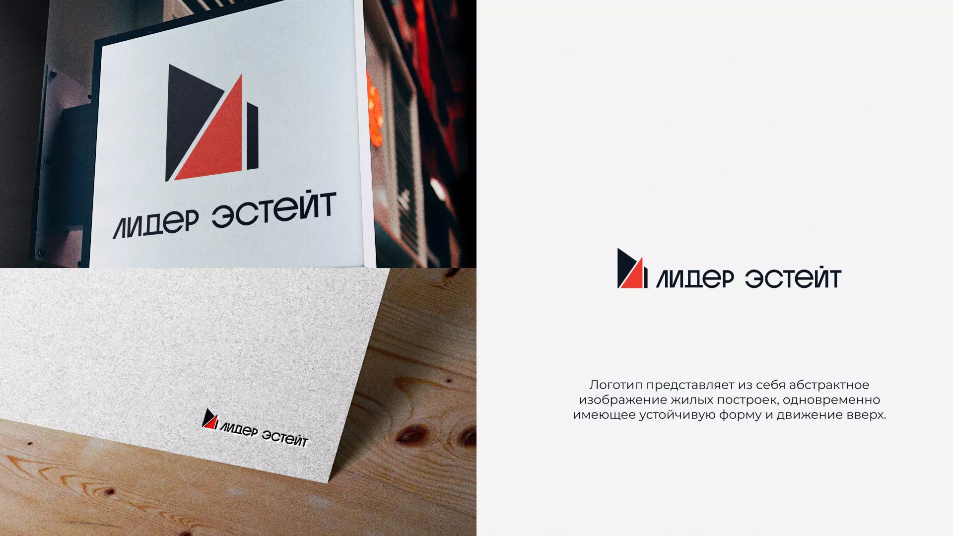 Сделали логотип для агентства недвижимости «Лидер Эстейт» в Добрянке