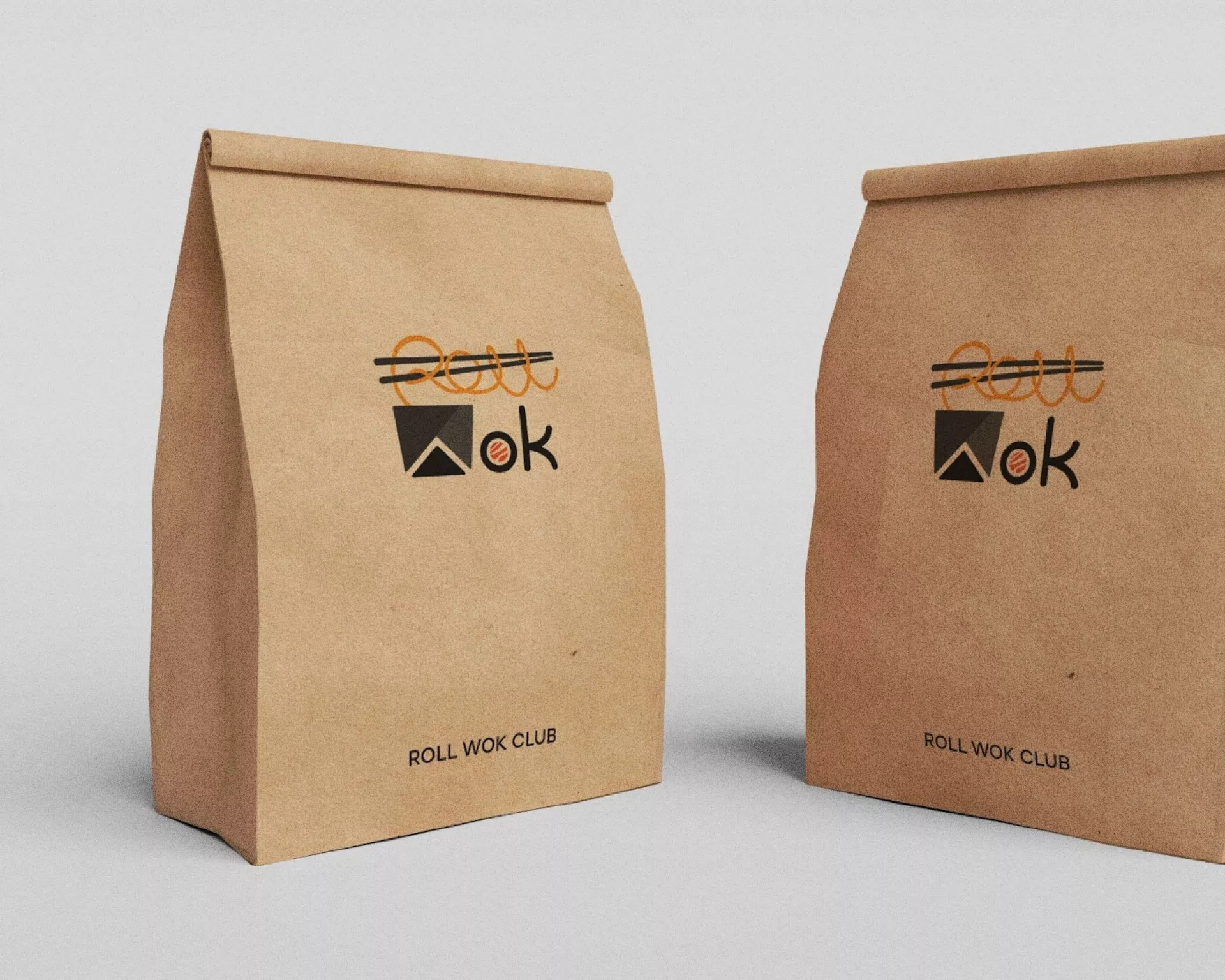 Создание дизайна упаковки суши-бара «Roll Wok Club» в Добрянке